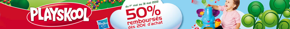 Dès 20€ d'achat de produits PLAYSKOOL