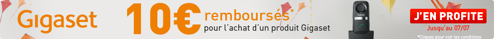 Jusqu'au 7 juillet, Gigaset vous rembourse 10€ sur le clip mains-libres Gigaset L410