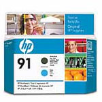 Achat Cartouche imprimante HP 91 - C9460A - Tête d'impression (Noir mat, Cyan)