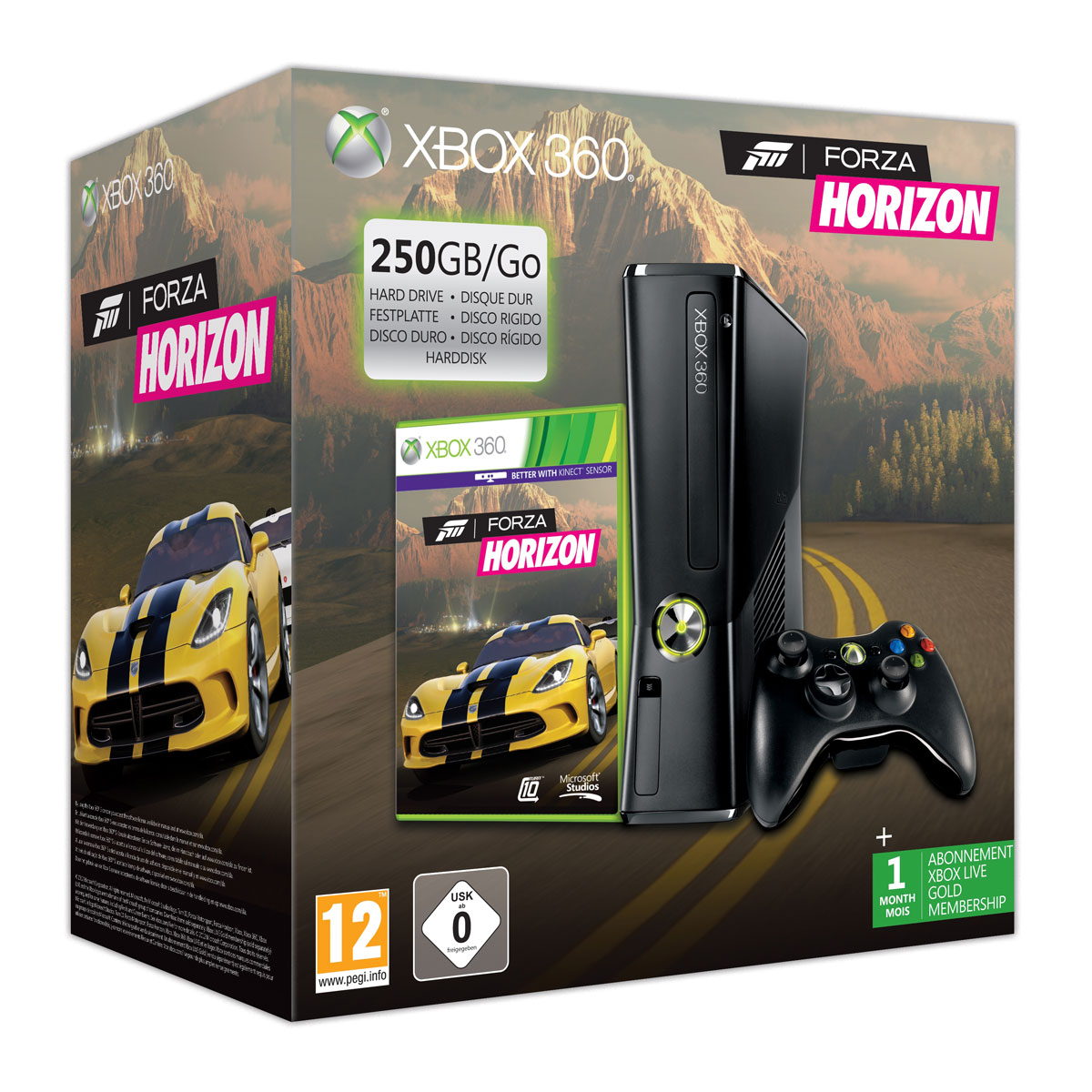 Microsoft Xbox 360 250 Go Pack Forza Horizon Microsoft Sur Ldlc