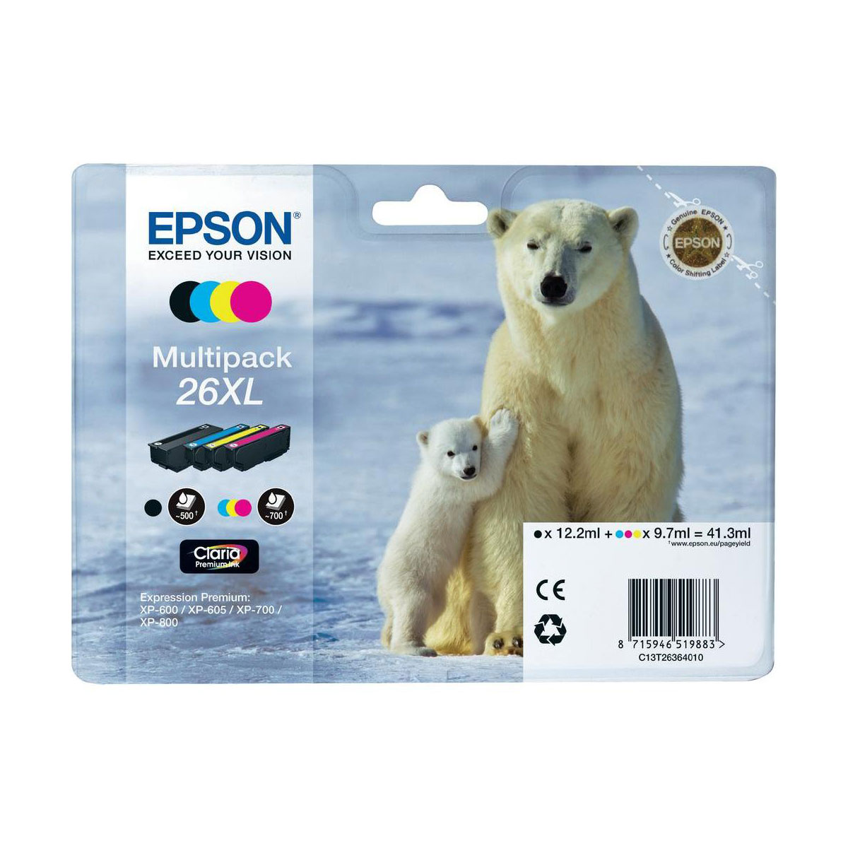 Epson T2636 MultiPack C13T26364010 Achat Cartouche Imprimante Epson