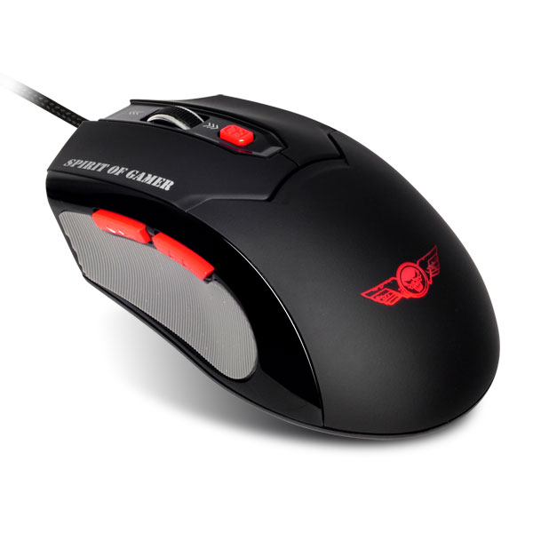 Gaming Mouse Gaming Mouse Wired Gaming Mouse - Right Handed - 2400 dpi Infrared Optical Sensor - 6 Buttons - Backlight