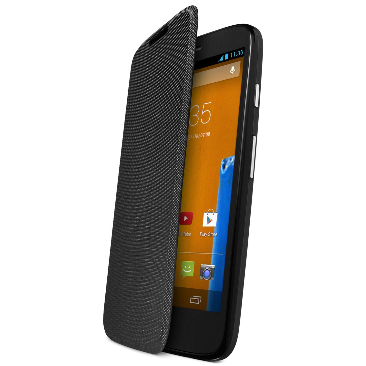 Motorola FlipCover Noir Motorola Moto G et Moto G 4G Etui téléphone