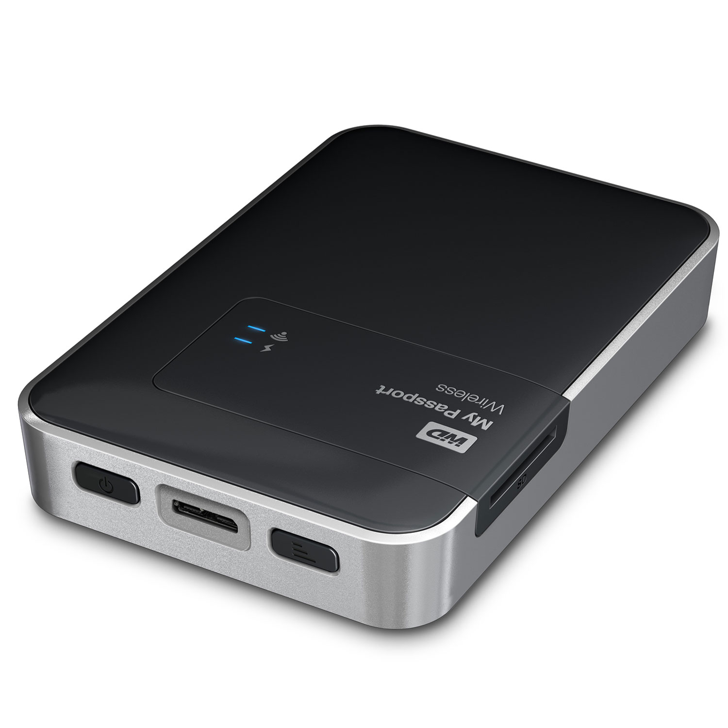 WD My Passport Wireless 500 Go Noir Wi Fi USB 3 0 SD Card Disque