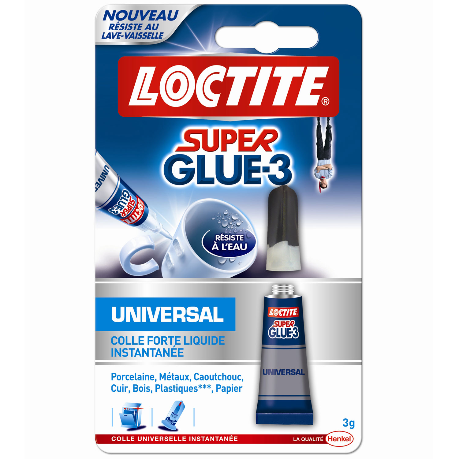 Loctite Super Glue 3 Universal Blister Ruban adhésif & colle Loctite