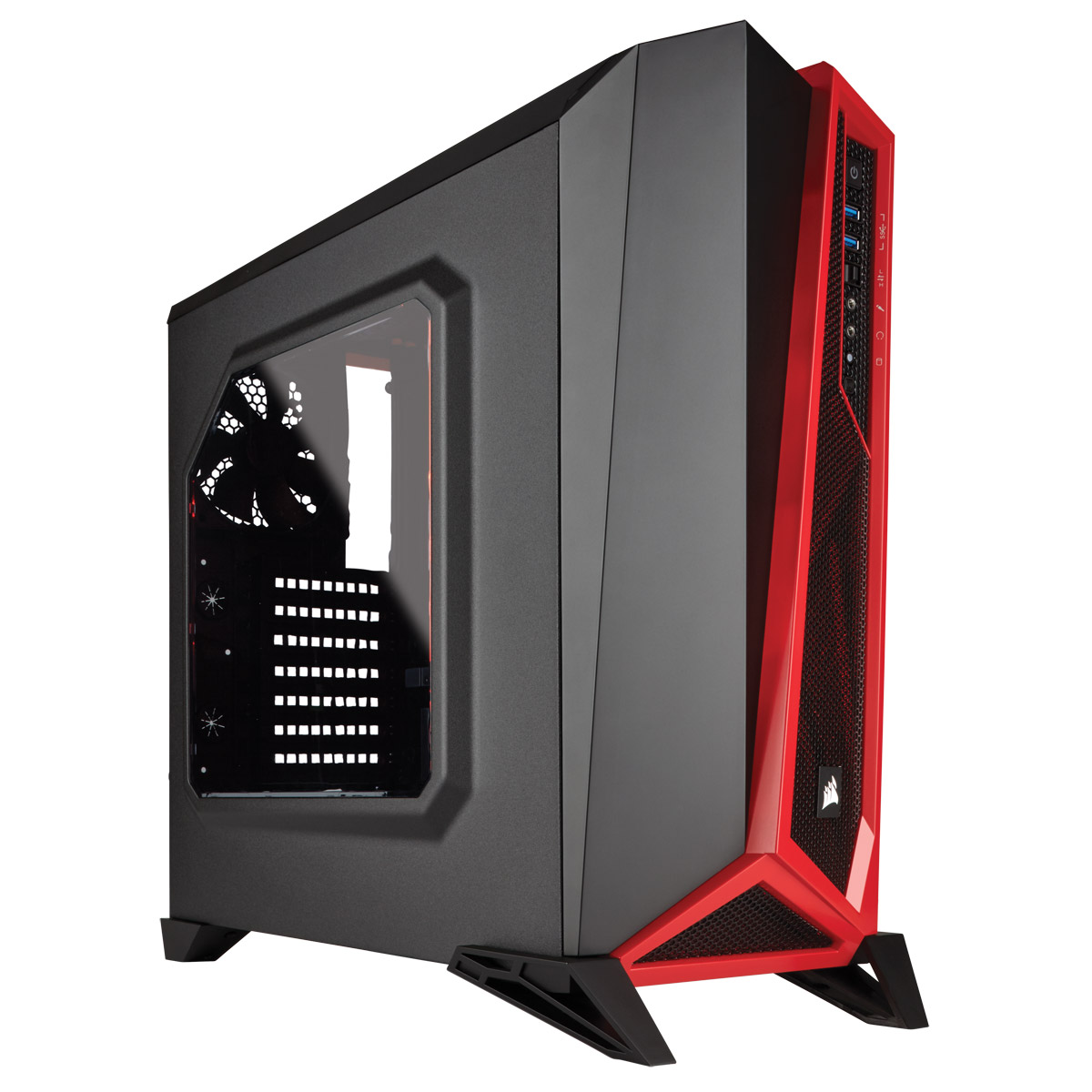 Corsair Carbide Spec Alpha Windowed Noir Rouge Bo Tier Pc Corsair Sur