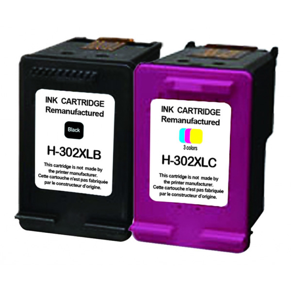 Cartouches compatibles HP 302XL (Noir + Couleur) (N/A) achat / vente