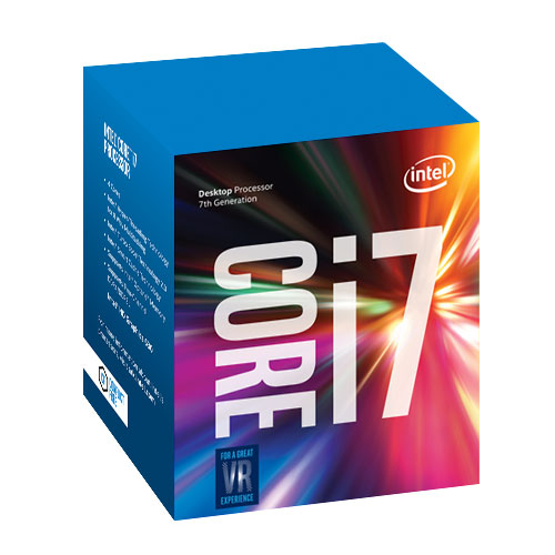 Processeur Intel Core i7-7700 (3.6 GHz) Processeur Quad Core Socket 1151 Cache L3 8 Mo Intel HD Graphics 630 0.014 micron (version boîte - garantie Intel 3 ans)
