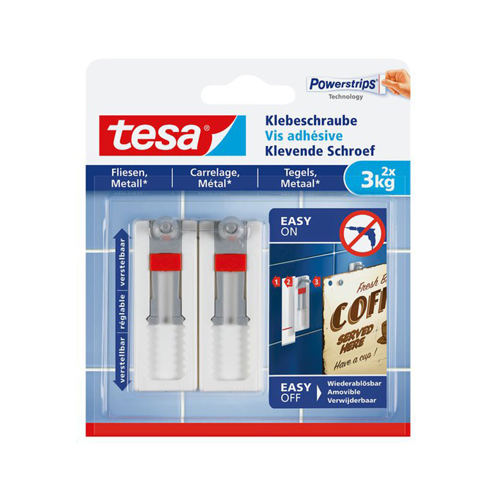 tesa Vis adhésive ajustable 3kg Ruban adhésif & colle Tesa sur LDLC