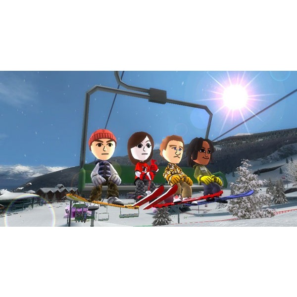 Wii family ski snowboard - YouTube