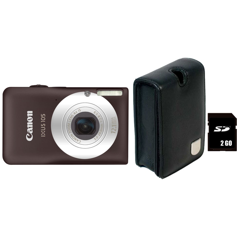 Canon IXUS 105 IS Marron Appareil photo numérique Canon sur LDLC