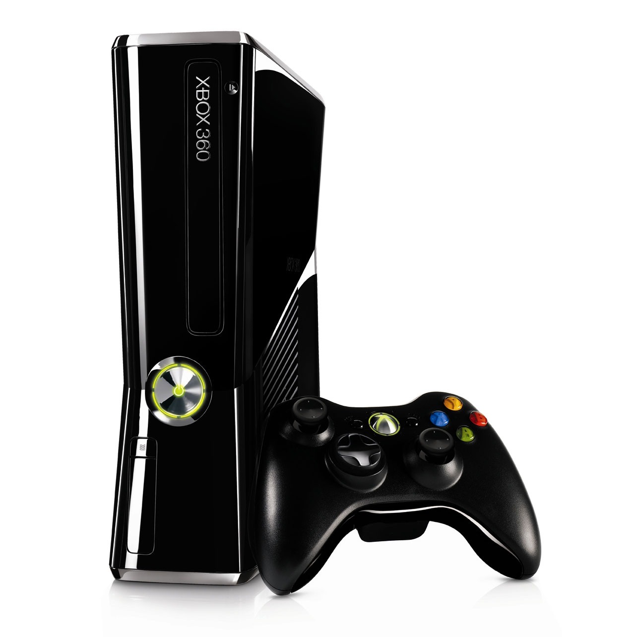 Microsoft Xbox 360 Slim 250 Go Noir Brillant 885370127195 Achat