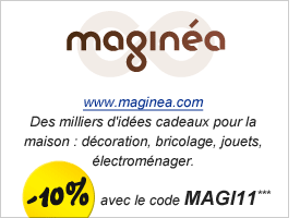 Maginéa : des milliers d'idées cadeaux pour la maison : décoration, bricolage, jouets, électroménager. -10% sur tout le site avec le code MAGI11***.