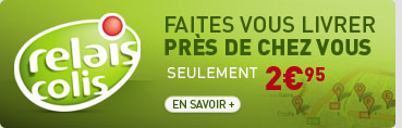 Faites vous livrer pr&egrave;s de chez vous. seulement 2,95&euro;