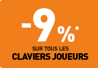 -9%* sur tous les claviers joueurs