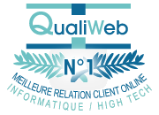 N1 de la Relation Client online au baromtre Qualiweb catgorie Informatique/High Tech.