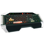 Clavier à rétro-éclairage tricolore pour gamer (AZERTY, Français)