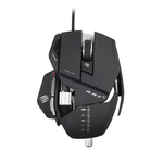 Souris laser modulable  à 8 boutons pour gamer (coloris noir mat)
