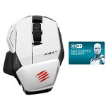 Souris laser modulable sans fil à 6 boutons compatible PC et Android (coloris blanc) + ESET Multi-Device Security pour 3 postes pendant 6 mois offert