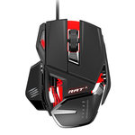 Souris pour gamer - droitier - capteur optique 5000 DPI - 9 boutons - forme modulable - rétroéclairage rouge