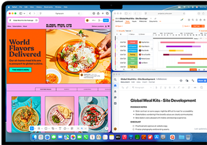 MacBook Air avec plusieurs apps ouvertes