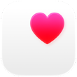 Icône de l'app Santé, coeur rose sur carré blanc