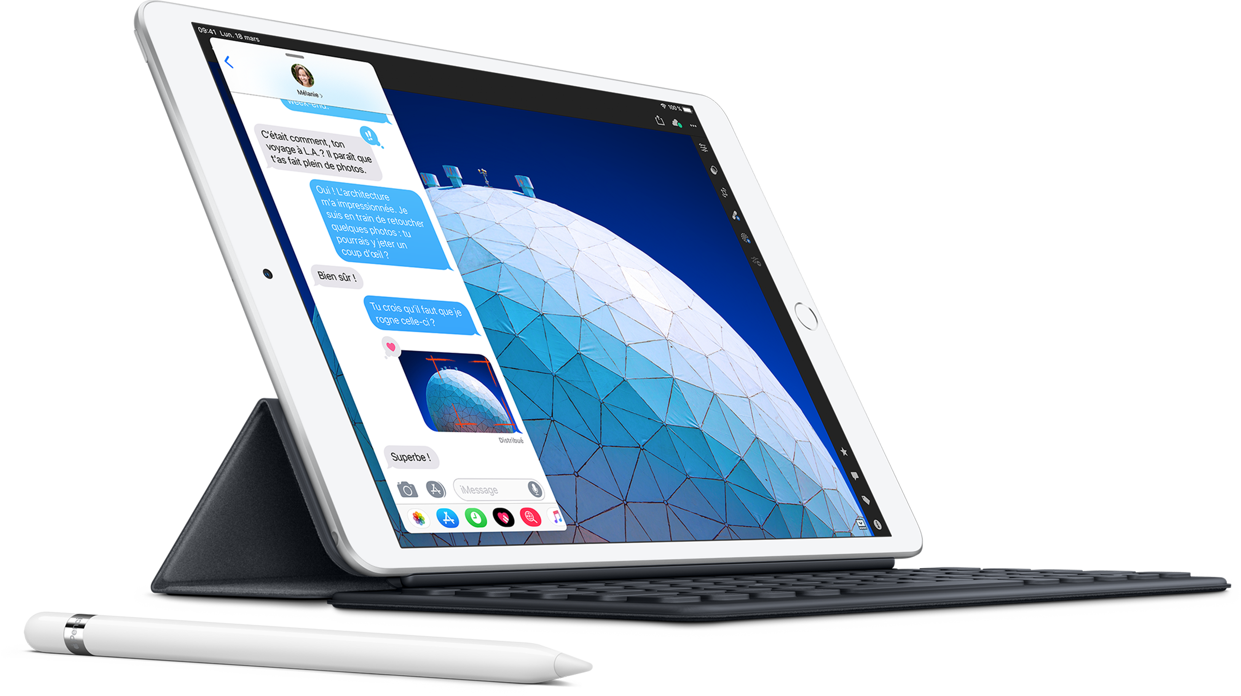 Apple iPad Air (2019) Wi-Fi 64 Go Argent · Reconditionné