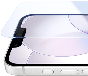 iPhone 17e, face avant avec Ceramic Shield 2, face latérale, coloris blanc, boutons : Action, réglage du volume