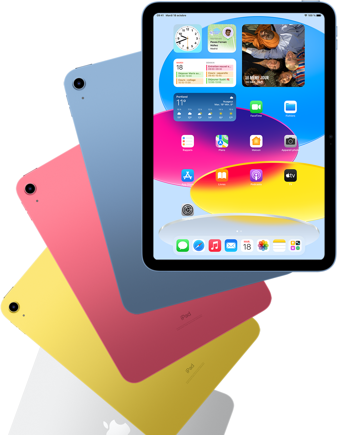 Apple iPad (2022) 64 Go Wi-Fi Bleu - Tablette tactile - Garantie 3