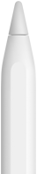 Pointe de l'Apple Pencil with text above