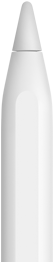 Pointe de l'Apple Pencil with text above