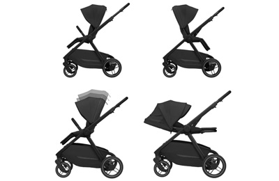 Pliage compact de la poussette Oxford Flex Maxi-Cosi