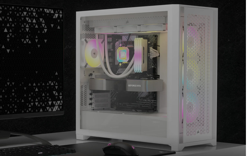 Corsair iCUE 5000X RGB Tempered Glass (Blanc) - Boîtier PC - Garantie 3 ans  LDLC