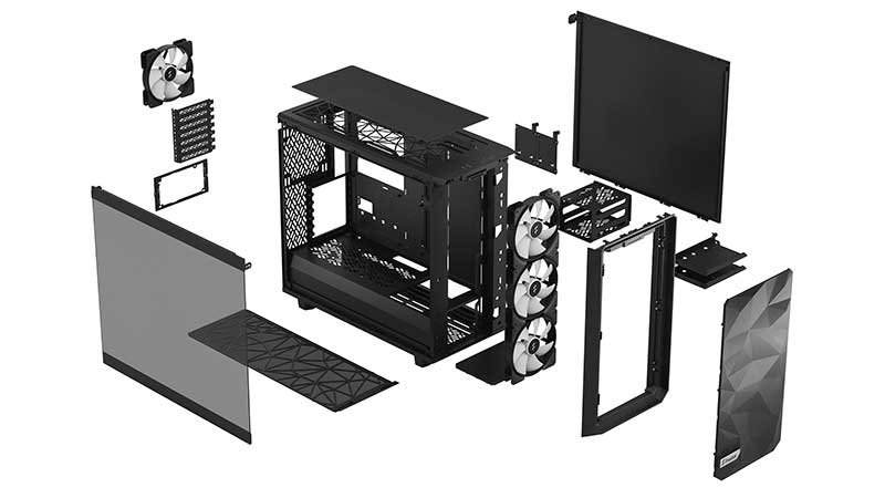 Fractal Design Meshify 2 TG Dark (Noir) - Boîtier PC - Garantie 3 ans LDLC