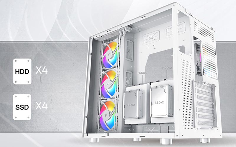 Xigmatek Aquarius Plus (Blanc) - Boîtier PC - Garantie 3 ans LDLC