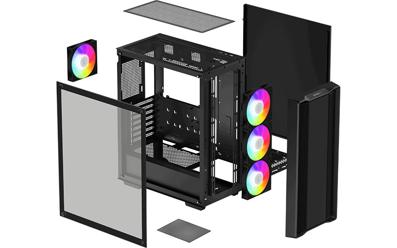 DeepCool CC560 ARGB V2 (Black) - PC cases - LDLC | Holy Moley