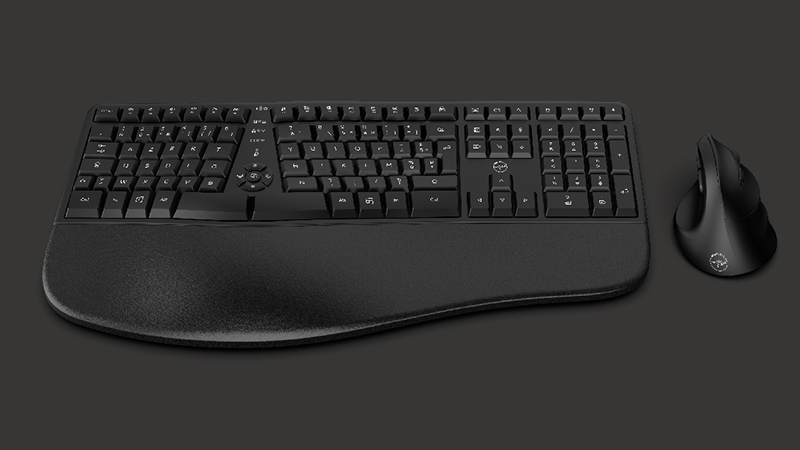 Combo Clavier + Souris Sans Fil Mobility Lab CP430W - AZERTY, Multi-connexion (Bluetooth X3 + 2.4G), Recharge USB-C