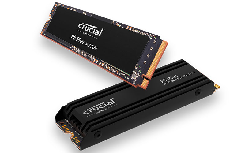 Crucial - P5 Plus 1 To M.2 2280 + XLR8 - 2 x 8 Go - DDR4 3200 MHz -  Noir/Rouge - SSD Interne - Rue du Commerce