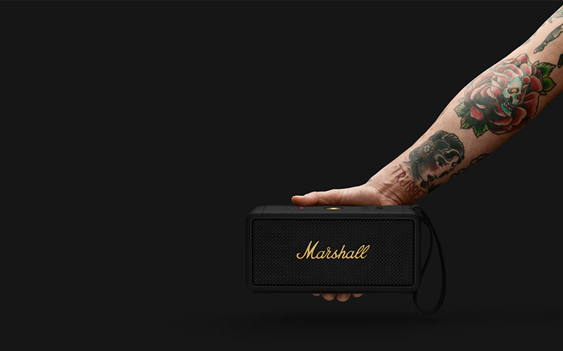 Marshall Middleton Black/Copper - Bluetooth speaker - LDLC 3-year