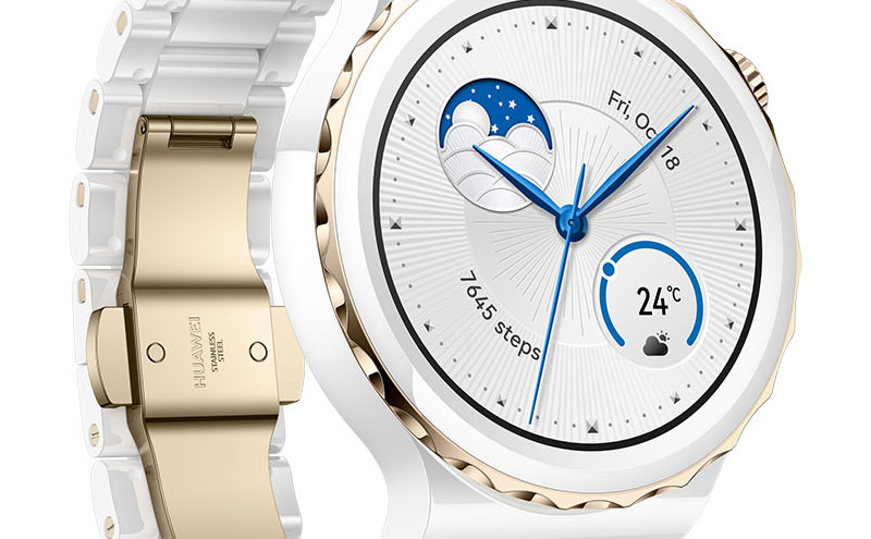 Huawei Watch GT 3 Pro (43 mm / White Ceramic) - Smart watch - LDLC