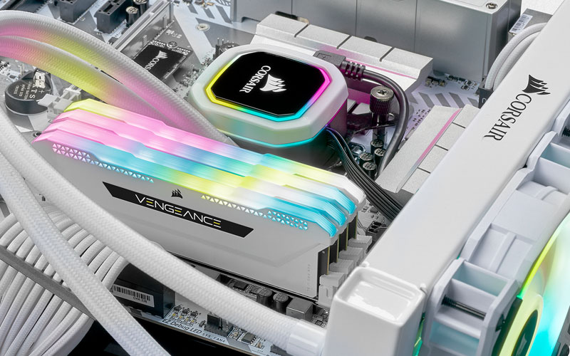 Corsair Vengeance RGB PRO SL Series 16 Go 2 x 8 Go DDR4 3600 MHz CL18 Blanc Memoire PC LDLC