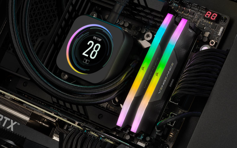 RAM Corsair Vengeance RGB DDR5 5200 MHz NOIR