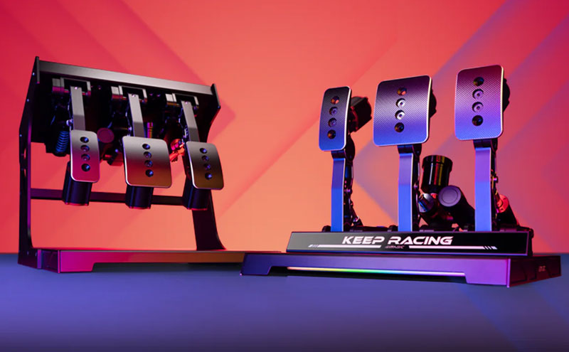 Vue latérale des Simagic P1000i