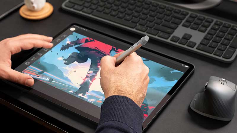 Logitech Crayon Gris - Stylet tablette tactile - Garantie 3 ans LDLC