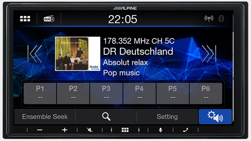 ILX-F115D - Autoradio 1Din 11 Pouces Carplay Sans Fil Android Auto Hi Res  ALPINE iLX-F115D