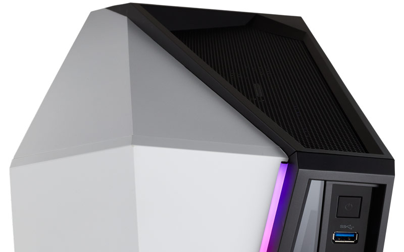 Corsair Carbide SPEC-OMEGA RGB Blanc/Noir – Boîtier PC Gamer 