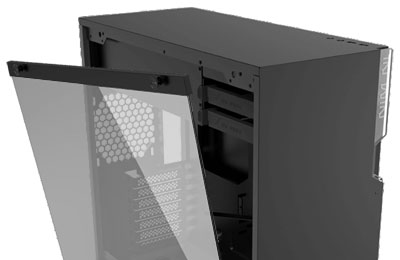 Boîtier PC In Win 101 - Tour - ATX - panneau latéral fenêtré - pas  d'alimentation (ATX12V/ PS/2) - noir - USB/Audio