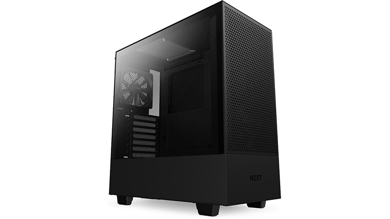 NZXT H5 Flow Tempered Glass ATX Mid-Tower Computer Case - Black - Micro  Center