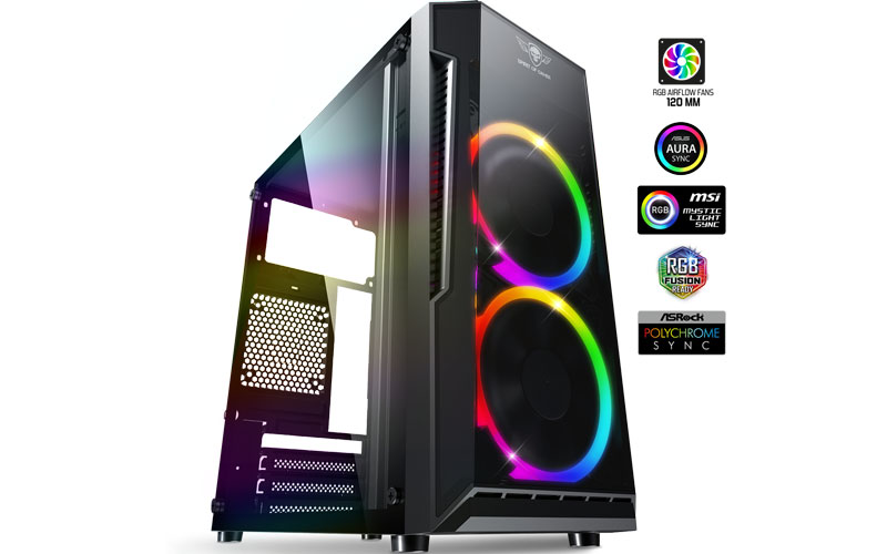 Boitier PC SPIRIT OF GAMER Boitier PC gamer GHOST 5, A-RGB EDITION