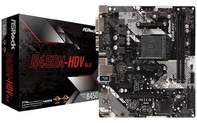 Carte Mère ASRock B450M-HDV R4.0 Maroc